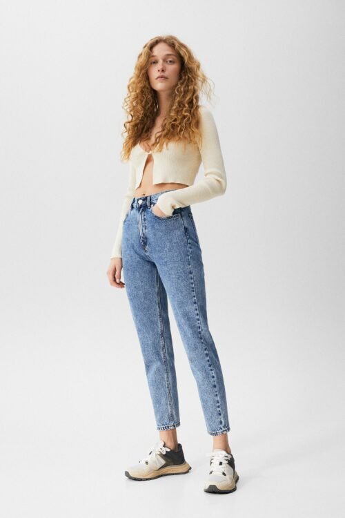 Basic Mom Jeans Blue