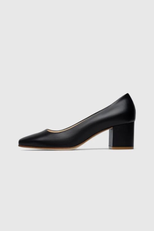 Maeve Black Leather Pumps