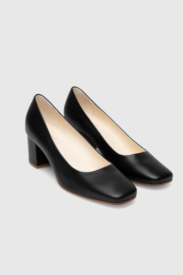 Maeve Black Leather Pumps - Image 2